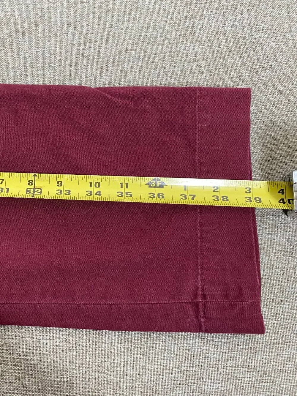 Polo Ralph Lauren Straight Fit Chino Pants Men's 36 x 30 Mid Rise Burgundy